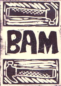 "BAM" by Tisha Sandberg, Bagley WI - Monoprint - SOLD